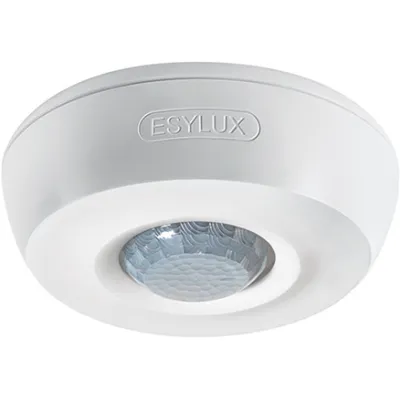ESYLUX Präsenzmelder PD 360i/8 Basic | Deckenmontage | 360° Erfassung | 8m Reichweite | Aufputz | 230V | IP40 | Weiß