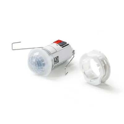 ESYLUX Präsenzmelder PD-C360i/8 mini KNX | 360° Deckeneinbau | 8m Reichweite | Unterputz | weiß matt