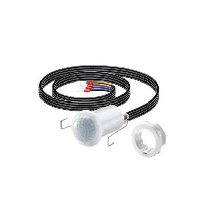ESYLUX Präsenzmelder PD-C 360i/8 mini | 360° Erfassung | 8 m Reichweite | IP55 | Unterputz Deckeneinbau | 230V | weiß