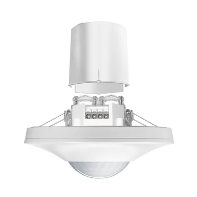 ESYLUX Decken-Präsenzmelder PD-C 360/8 BMS FM DALI-2 | zertifiziert | Unterputz | 180-360° Erfassung | weiß