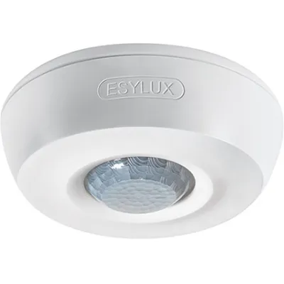 ESYLUX Bewegungsmelder MD 360/8 BASIC | 360° Deckenmontage | 8m Reichweite | 230V Unterputz | IP40 weiß