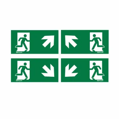 ESYLUX Ersatz-Piktogrammfolien 4 Folien SLE Piktogrammsatz 2