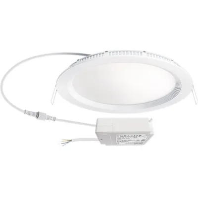ESYLUX LED-Downlight ELSA-2 | 18W | 4000K | DALI dimmbar | 1750lm | 225mm | Aluminium weiß