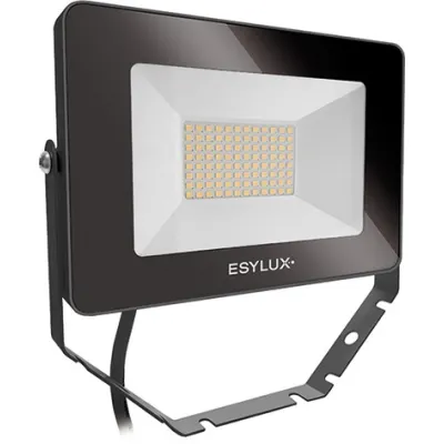 ESYLUX LED-Strahler OFL BASIC 30W 3000K EL10810831 | Außenstrahler | 3000 lm | IP65 | schwenkbar | Aluminium schwarz
