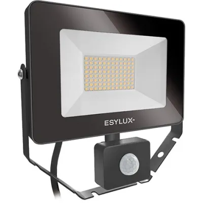 ESYLUX LED-Strahler AFL BASIC 30W 3000K EL10810855 | mit Bewegungsmelder & Lichtsensor | IP65 | 3000 lm | schwarz