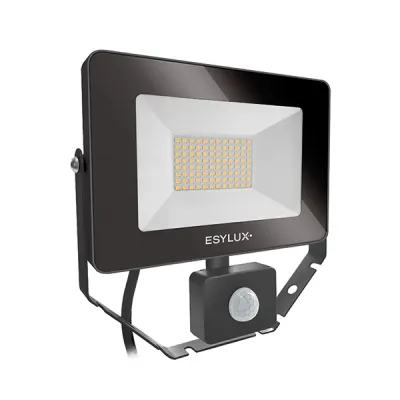 ESYLUX LED-Strahler AFL BASIC 30W 3000K EL10810855 | mit Bewegungsmelder & Lichtsensor | IP65 | 3000 lm | schwarz