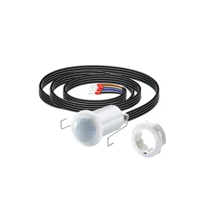 ESYLUX Bewegungsmelder MD-C360i/8 mini-3m | 360° PIR Decken-Einbau | 8m Reichweite | Unterputz | IP55 | opal-matt