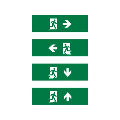 ESYLUX Piktogramm-Satz 1 (Ersatz) f. SL SLX14Flat EN10077128