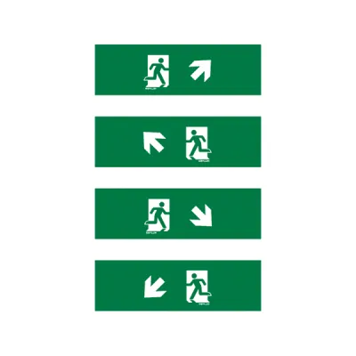 ESYLUX Piktogramm-Satz 2 f. SLX 14 Flat SLX14Flat EN10077135