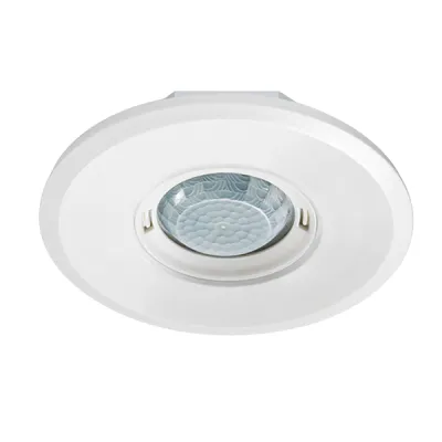 ESYLUX Präsenzmelder PD-FLAT 360i/8 LARGE EP10428623 | Bewegungsmelder 360° | LED-optimiert | flach | rund weiß