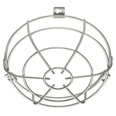 ESYLUX Schutzkorb EM10425615 | Schutzgitter für Decken- und Wandmelder 165/70 mm | Stahl kunststoffbeschichtet | weiß