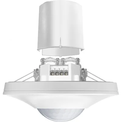 ESYLUX Präsenzmelder PD-C 360/8 Slave FM EP10426971 | 360° Deckenmontage | 8m Reichweite | Unterputz | IP20 | weiß