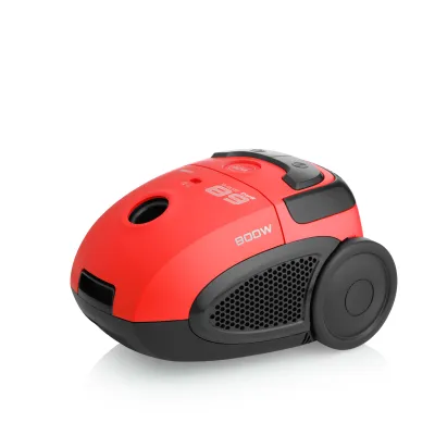 Hyundai Bodenstaubsauger HYUVC068R | ECO-Motor | hohe Saugleistung | leicht & kompakt | 7,5m Aktionsradius | rot