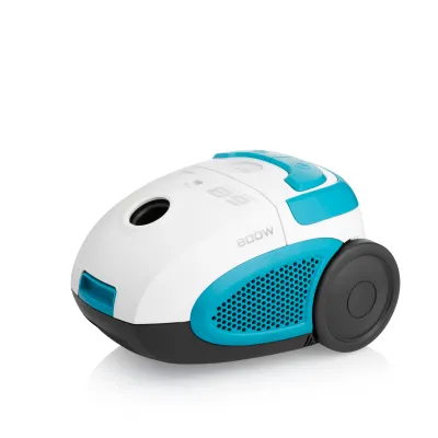 Hyundai Bodenstaubsauger HYUVC068WB | ECO-Motor | starke Saugleistung | 7,5 m Radius | Zubehör | weiß/blau