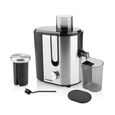 Hyundai Entsafter HYUJE337II | 400W | 2 Geschwindigkeiten | Edelstahl-Sieb | 65mm Einfüllöffnung | Spülmaschinenfest