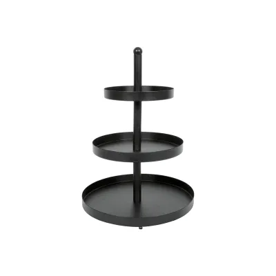 Etagere 3stufig schwarz