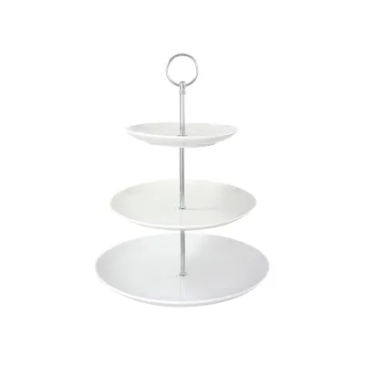 Etagere Porzellan 3L Rund