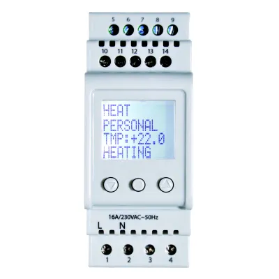 ETHERMA Universalthermostat ITR-80 | digital | Temperaturregler 230V | Fernfühler | Wochenprogramm | DIN-Schiene | 16A