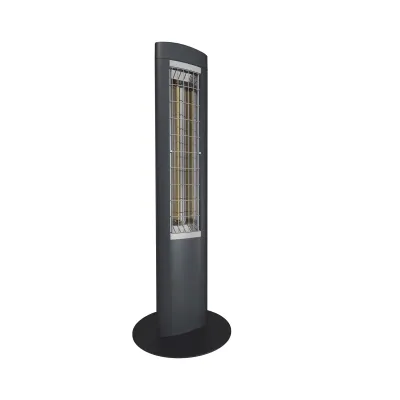 ETHERMA SOLAMAGIC Stand-Infrarotstrahler SM-Z1-1400-NA | 1400 W | IP24 | Heizstrahler Außenbereich | nano-anthrazit