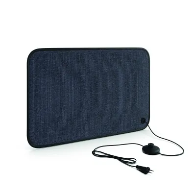 ETHERMA Heizteppich PA-3-NA 40855 | elektrisch beheizbarer Teppich | 60x100 cm | 150W | 230V | anthrazit | rutschfest