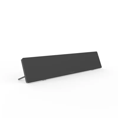 ETHERMA Infrarot Arbeitsplatzheizung LAVA-DESK-TOP-50-B | Tischheizung 50W | 60x12cm | freistehend | schwarz