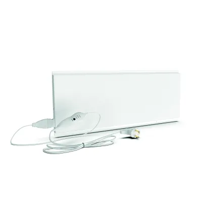 ETHERMA Tischinfrarotheizung LAVA2-DESK-80-T | Schreibtischheizung 80W | Timer & Dimmer | 700x280x15mm | weiß | IP21