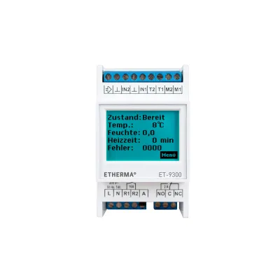ETHERMA Eis- und Schneemelder ET-9300 | Digitaler Temperaturregler | 230V | 1 Kanal | Fernfühler | IP21 | Wochenprogramm