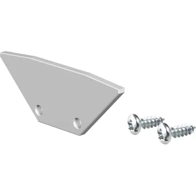 EVN Endabschlussplatte APTEEAP | für Alu-Profil APTE100/APTE200 | eloxiertes Aluminium | inkl. Schrauben | IP20