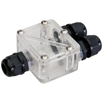 EVN Verteilerbox RMV 3P | 3-polig | IP68 | Doppelabzweig | Kunststoff | max. 250V | für Außeneinsatz | 8–12mm Kabel