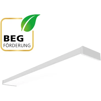 EVN LED Deckenanbaupanel APS1500125 | 1500x164mm | 37W | 3000-4000K | 5180lm | UGR19 | IP40 | flickerfrei | weiß