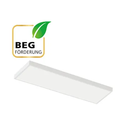 EVN LED Deckenanbaupanel APSU120125 | 1225x325mm | 30/36W | 3000-4000K | 4428lm | UGR19 | IP40 | Aluminium | weiß