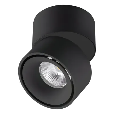 EVN LED Deckenstrahler AS20090925 | 9W | 3000-4000K | 750lm | dreh- & schwenkbar | Aluminium | Ø 80mm | schwarz