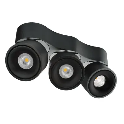 EVN Deckenanbauleuchte AS20270925 | LED 18W 3000-4000K dimmbar | dreh- & schwenkbar | schwarz | Aluminium | IP20 | 750lm