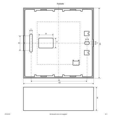 EVN LED-Anbaupanel ATQ120125 | 120x120mm | 8W | dimmbar | 3000K/4000K | 752lm | IP44 | Aluminium | weiß