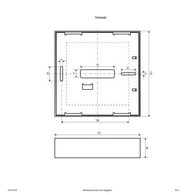EVN LED-Anbaupanel ATQ170125 | 175x175mm | 14W | dimmbar | 3000K-4000K | 1162-1316lm | IP44 | Aluminium | weiß