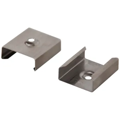 EVN Befestigungsclip APFLATCLIP 4er-Set | Edelstahl | für Alu-Profile APFLAT1/2/3AM200 | silber | 20x17,5x7mm