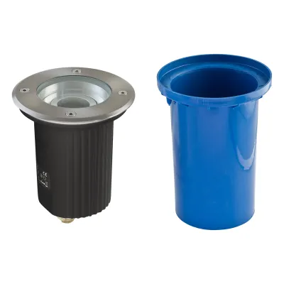 EVN Bodeneinbauleuchte | GU10 35W 230V | IP67 | schwenkbar | Edelstahl V2A | befahrbar | rund