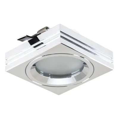 EVN Deckenleuchte 35W 12V EEK:A++ bis E 657 411 Alu IP65 GX5,3 eckig starr Glas 