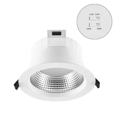 EVN LED Deckeneinbauleuchte DSR54180125 rund | 13,5W/18,5W | 3000-4000K | IP54 | 2403lm | Ø172mm | weiß