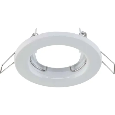 EVN Einbaustrahler 523001 | GU10 Fassung | 50W | 230V | starr | rund | Stahl | IP20 | für Innenraum | weiß