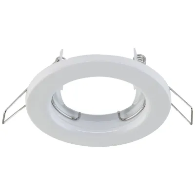 EVN Einbaustrahler 523001 | GU10 Fassung | 50W | 230V | starr | rund | Stahl | IP20 | für Innenraum | weiß