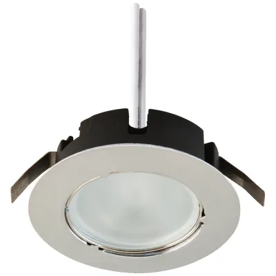 EVN Einbauleuchte Halogen G4 20W 12V 080011 chrom starr D:68mm Et:16mm Ld:58mm H