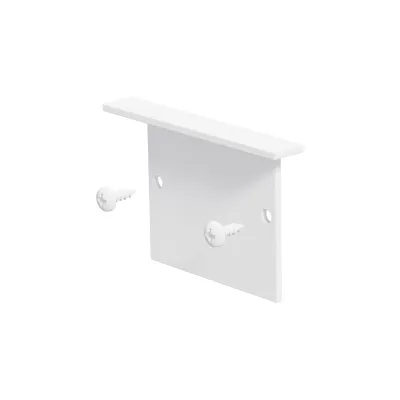 EVN Endabschlussplatte APRTWEAPEB | Endkappe für Aluminium-Profil | 6,2x40x26,2 mm | pulverbeschichtet | weiß