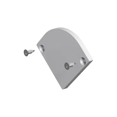 EVN Endkappe APEXLEAPHR | Abschlussplatte für Alu-Profil | IP20 | 3x42x33,7 mm | eloxiert | inkl. Schrauben