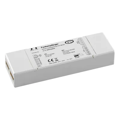 EVN Funk Multicolor-Empfänger EFDP12244X5A | LED Controller 12-48V DC | 4x5A RGBW | max. 240-720W | RF 868MHz | IP20