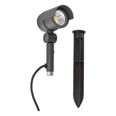 EVN Gartenspot | LED 15W | 934lm | 3000K warmweiß | IP65 | drehbar schwenkbar | Erdspieß | anthrazit
