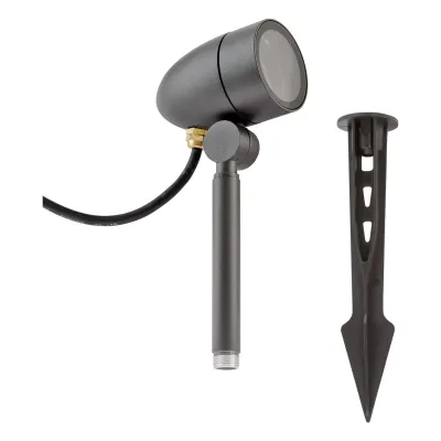 EVN Gartenspot mit Erdspieß LC541511 | Außenstrahler GU10 | 230V | schwenkbar | max. 11W | IP54 | Aluminium anthrazit