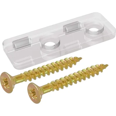 EVN Montage-Clip AP-CLIP | Befestigungssatz Alu-Profile | 2 Stück mit Schrauben | Kunststoff | 33x12x5,5 mm