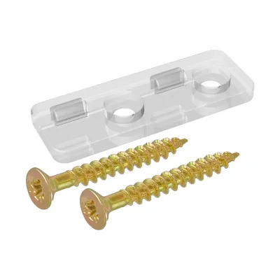 EVN Montage-Clip AP-CLIP | Befestigungssatz Alu-Profile | 2 Stück mit Schrauben | Kunststoff | 33x12x5,5 mm