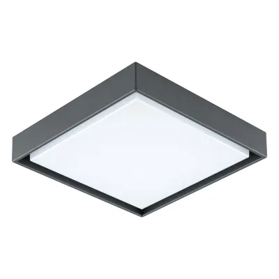 EVN LED Anbauleuchte DAQ54141502 | 14W | 1165lm | 3000K warmweiß | IP54 | Aluminium anthrazit | 238x238mm | Innen/Außen